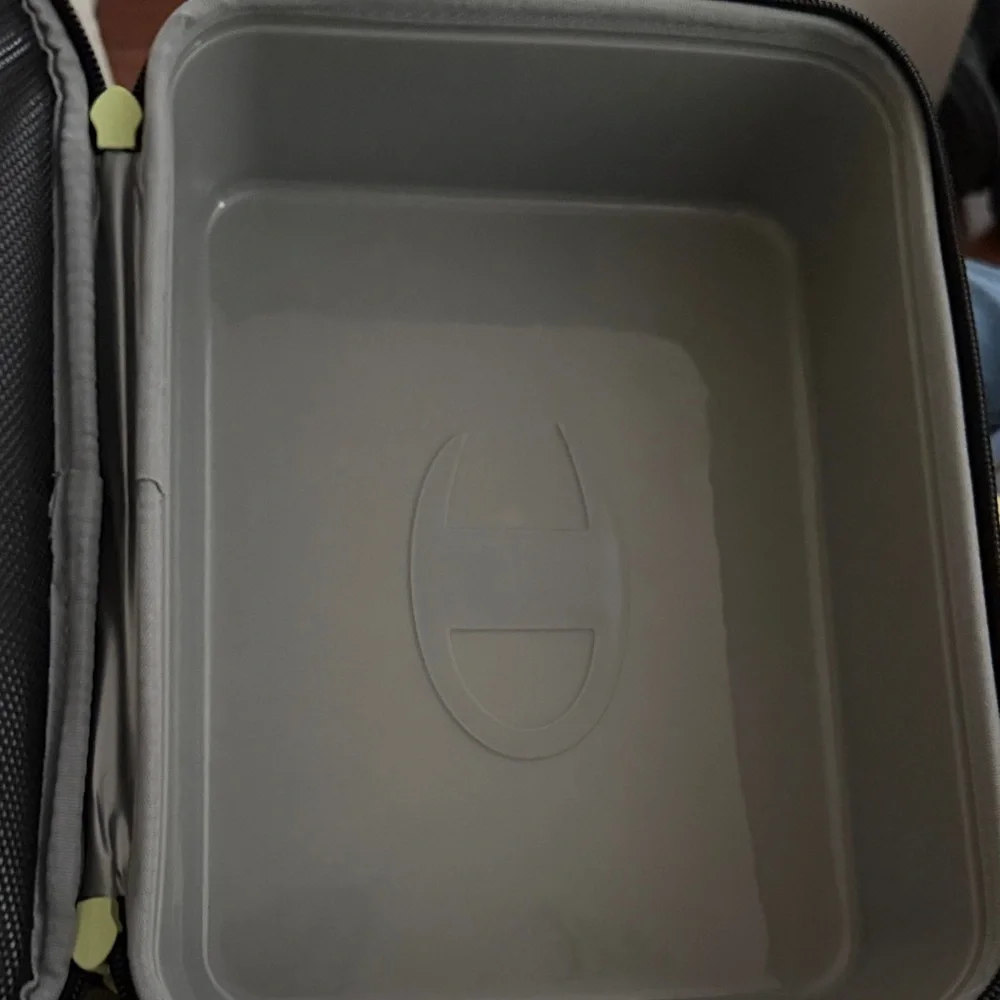 Champion Black and neon yellow/green with white Logo Lunchbox w/ built-in tray